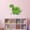 Horloge Murale en Bois pour Chambre d'Enfant avec Design de Dinosaure Mignon