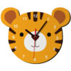 Horloge Murale en Bois pour Chambre d'Enfant avec Design de Tigre Mignon