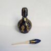 Porte-Kohl Persan Surma Dani en Bois Traditionnel Bleu Marine (x2)