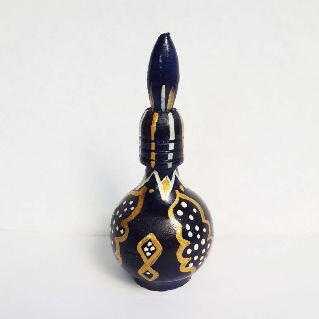 Porte-Kohl Persan Surma Dani en Bois Traditionnel Bleu Marine (x2)