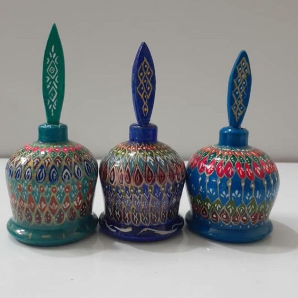 Porte-Kohl Persan Surma Dani en Bois avec Design Inspiré du Persan (x3)