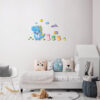 Horloge Murale en Bois pour Chambre d'Enfant Modèle Dinosaure