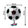 Horloge Murale en Bois pour Chambre d'Enfant Modèle Football