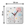 Horloge Murale en Bois pour Chambre d'Enfant Modèle Petit Éléphant