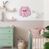 Horloge Murale en Bois pour Chambre d'Enfant Modèle Lapin