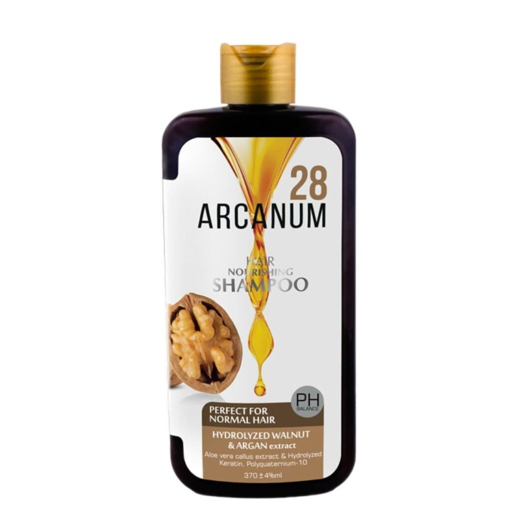 Arcanum Shampooing Nourrissant aux Extraits de Noix Hydrolysée & d'Argan pour Cheveux Normaux (x2)