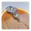 Collier Bohème Artistique en Macramé, Fait Main