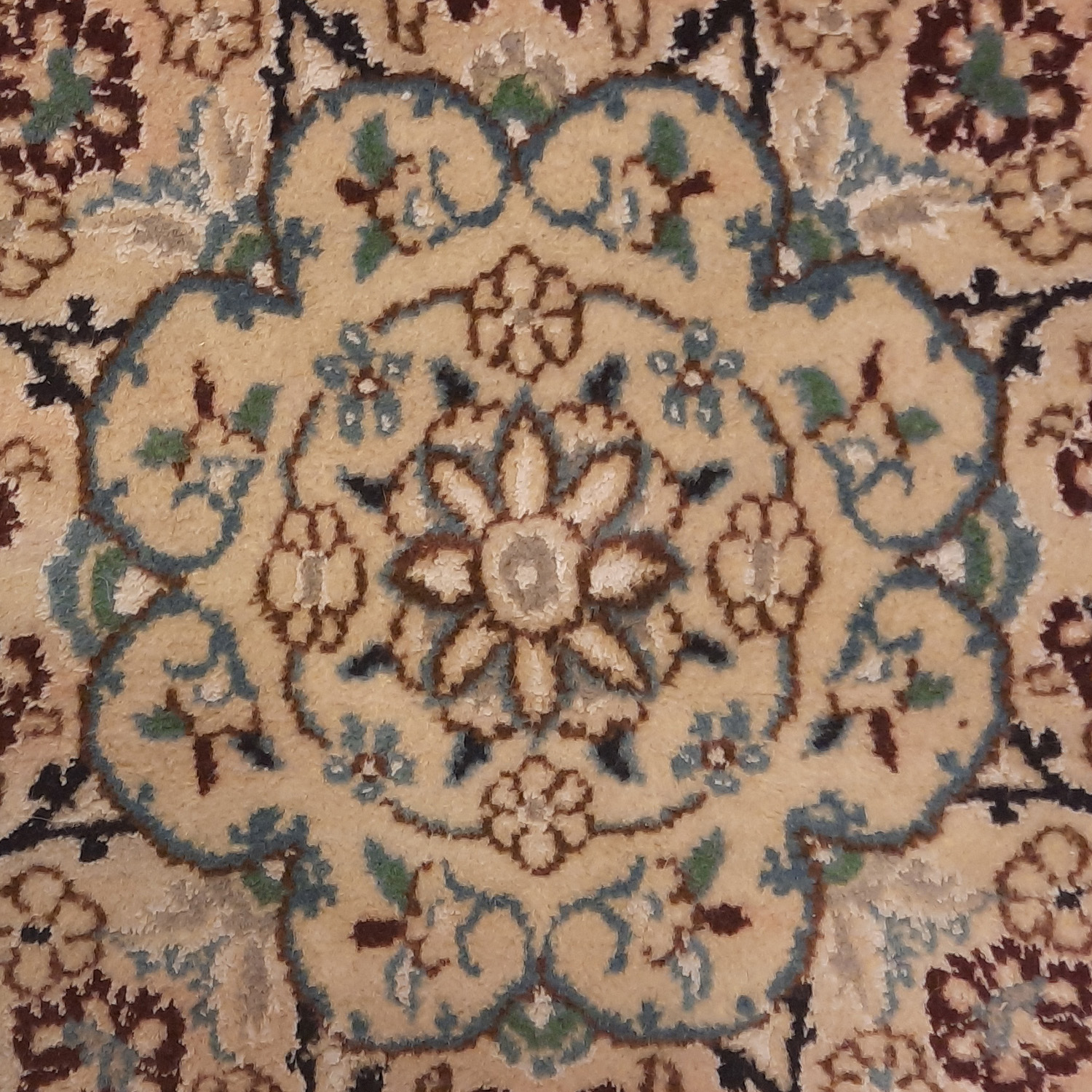 Tapis de prière persan authentique noué à la main et luxueux Sajada Arshaka