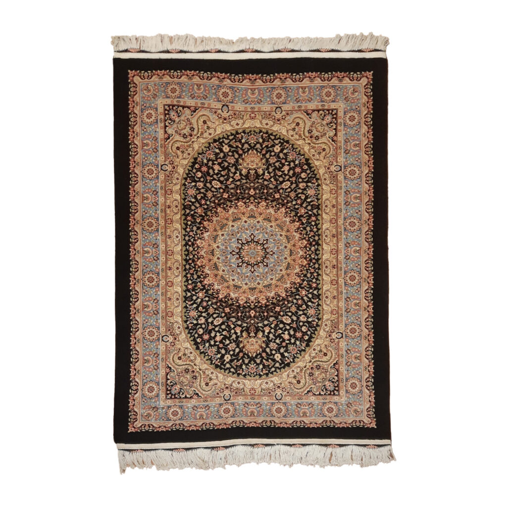 Tapis de prière persan authentique noué à la main et luxueux Sajada Azarmidokht