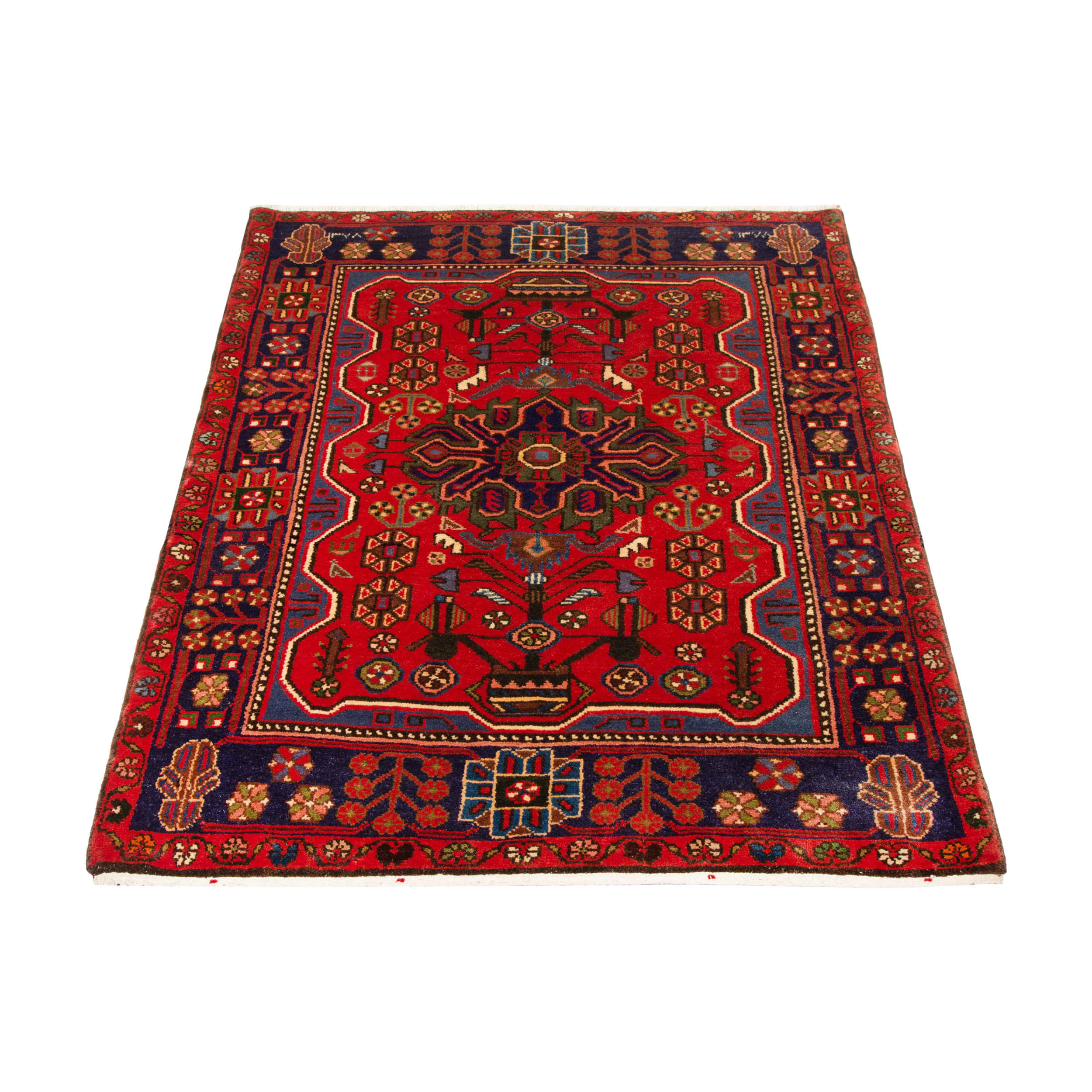 Tapis de prière persan authentique noué à la main et luxueux Sajada Tahmasp