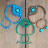 Bracelet macramé brodé bohème pour femmes modèle Étoile