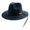 Chapeau Noir Classique pour Homme Modèle Fedora