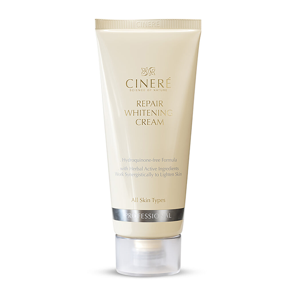 Crème éclaircissante et réparatrice Cinere pour tous types de peau, 65 ml