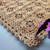 Nappe au Crochet Tricotée à la Main Style Bohème Design Floral