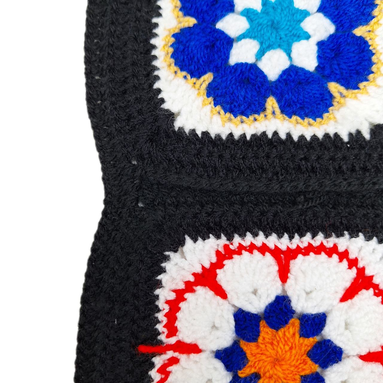 Nappe au Crochet Tricotée à la Main en Design Floral Modèle Aref