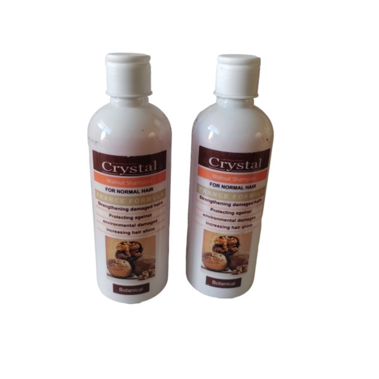 Crystal Shampooing Fortifiant à la Noix pour Cheveux Normaux - Brillance & Protection (x2)