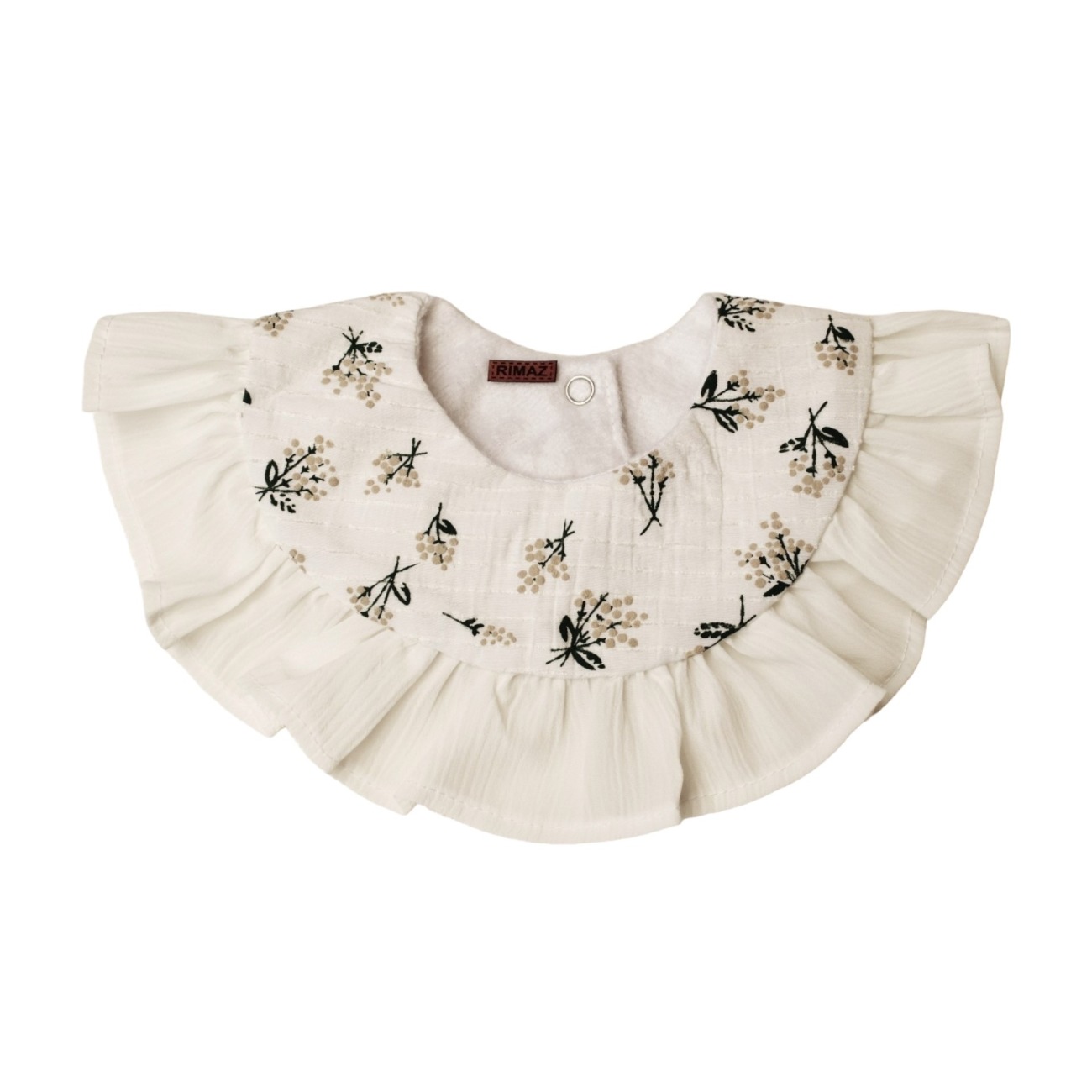 Bavoir Bébé à Motif Floral - Modèle Paradise