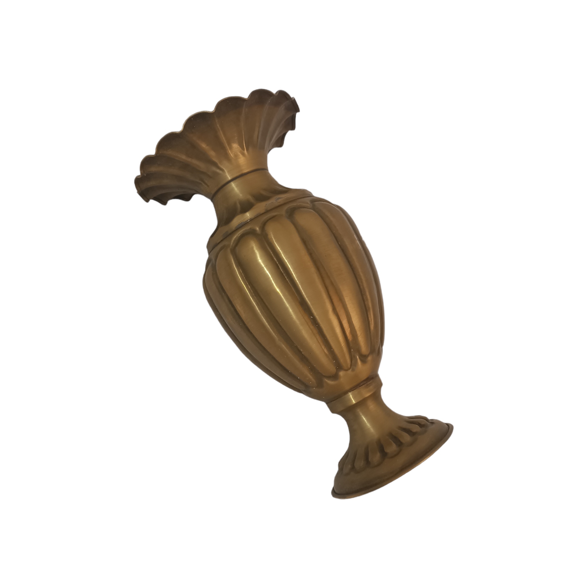 Vase en laiton décoratif fait main traditionnel pour décoration intérieure