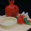 Porte-bougie décoratif en céramique fait à la main modèle Yalda