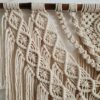 Tenture murale décorative en macramé, modèle Miel
