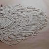 Tenture murale décorative en macramé, modèle Miel