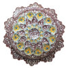 Assiette Décorative en Métal avec Émail Peint Persan Minakari pour Décoration Murale