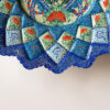 Minakari décoratif sur plat en cuivre – Émaillage peint à la main avec des motifs floraux