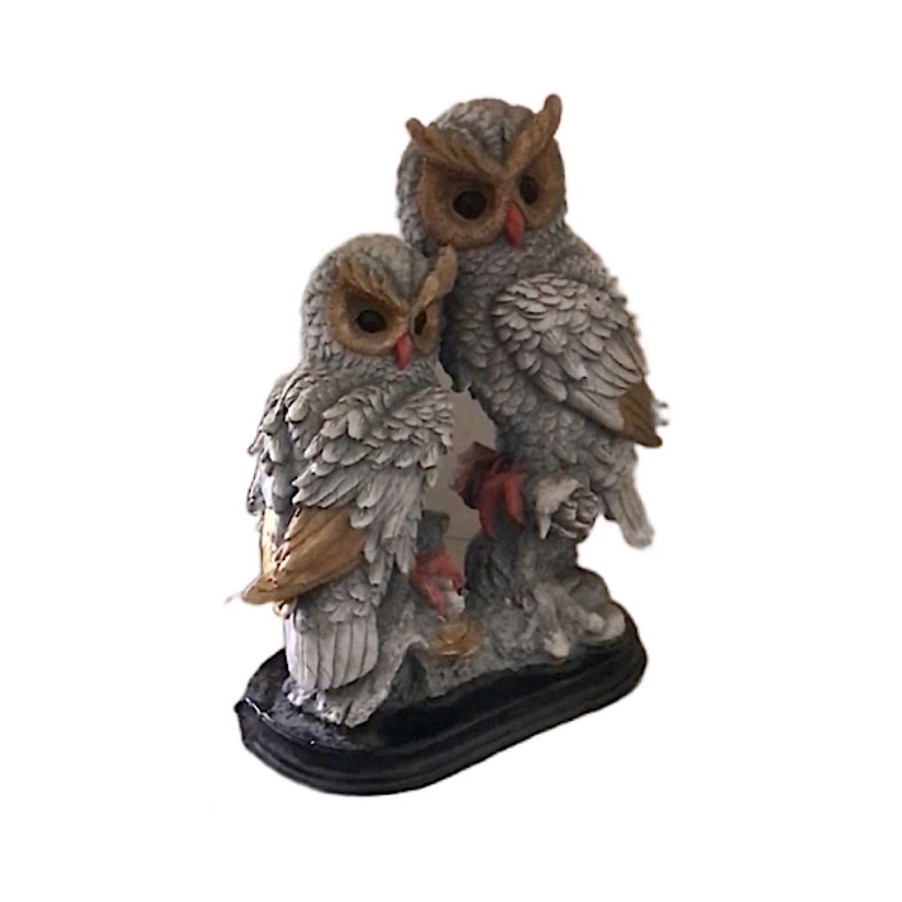 Figurine décorative de hiboux - Pièce décorative artisanale