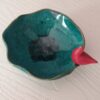 Bol décoratif en céramique artistique fait main avec design d'oiseau
