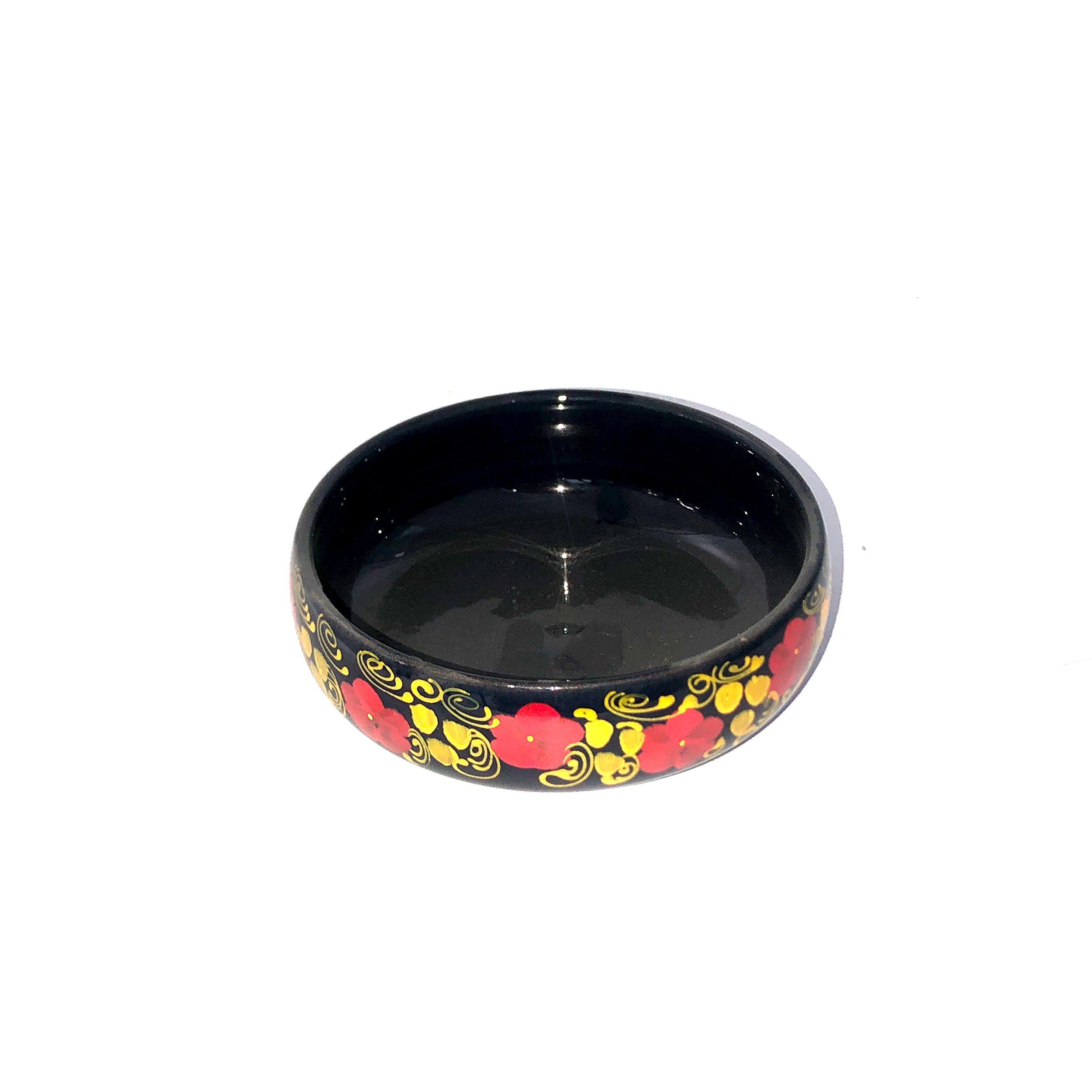 Bol décoratif en céramique artistique avec design floral pour la décoration intérieure