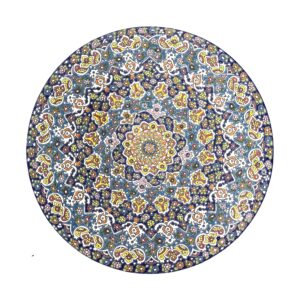 Assiette Décorative en Céramique avec Émail Persan Minakari pour Décoration Murale et de Table