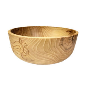Bol décoratif en bois rustique et minimaliste pour décoration intérieure