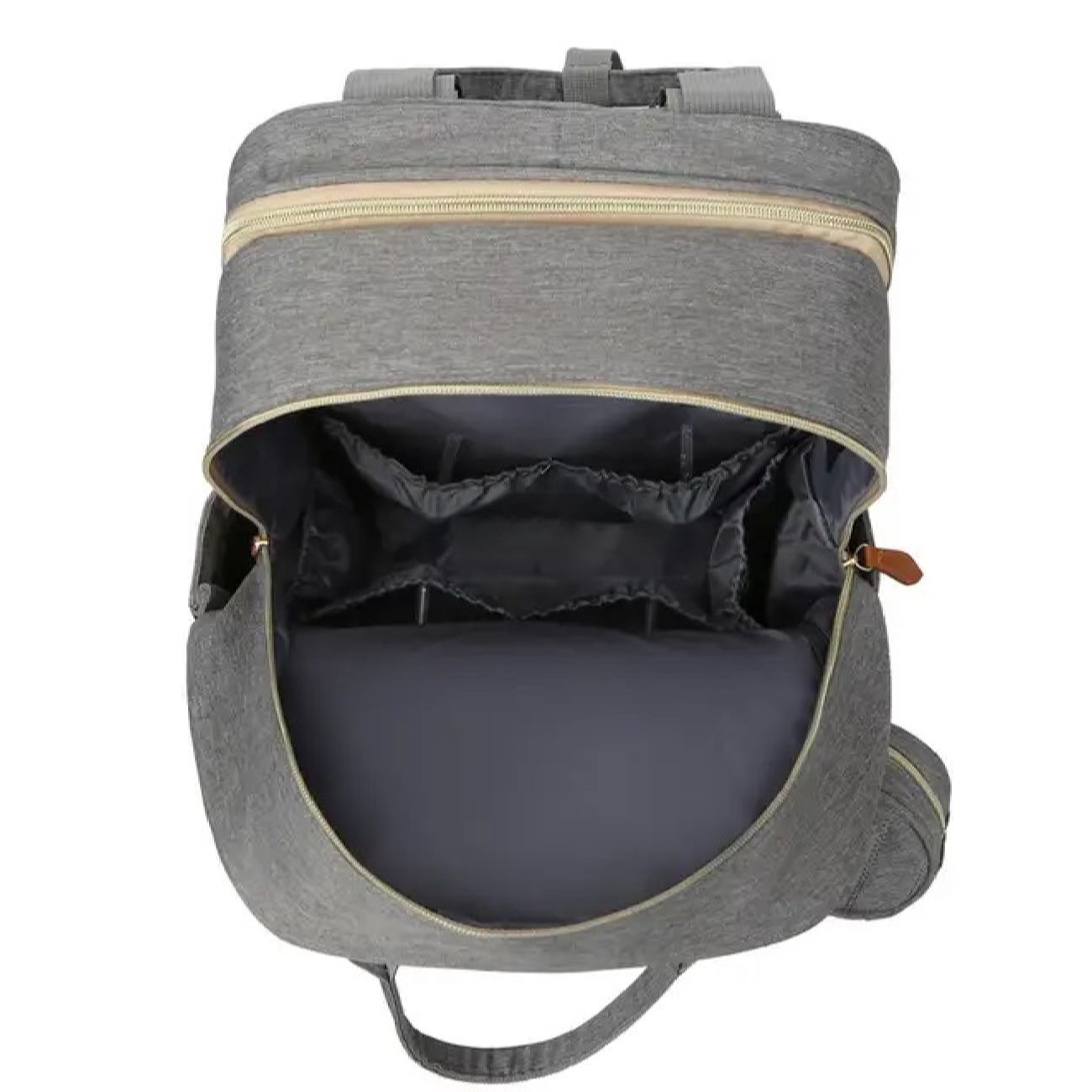 Sac pour accessoires de bébé avec poches latérales – modèle convertible en couffin