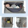 Sac à couches avec poches latérales pour accessoires bébé Modèle Lit Convertible