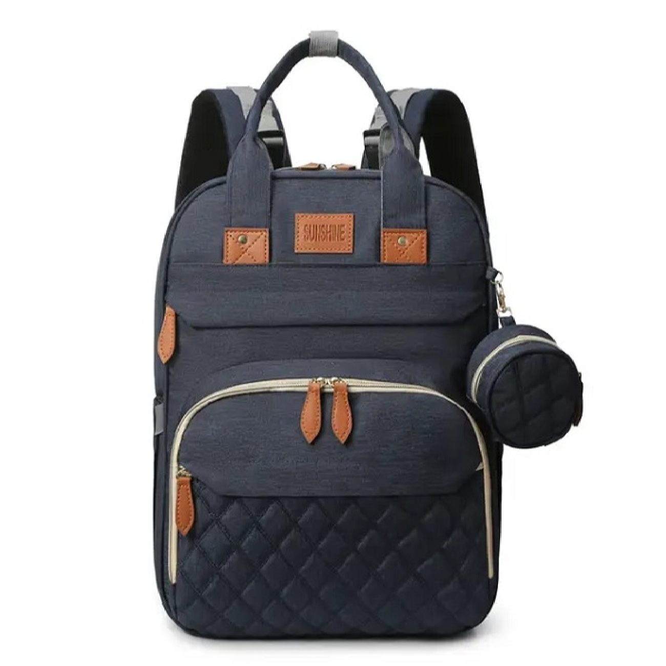 Sac pour accessoires de bébé avec poches latérales – modèle convertible en couffin