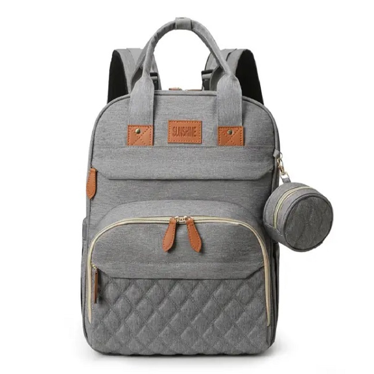 Sac à couches avec poches latérales pour accessoires bébé Modèle Lit Convertible
