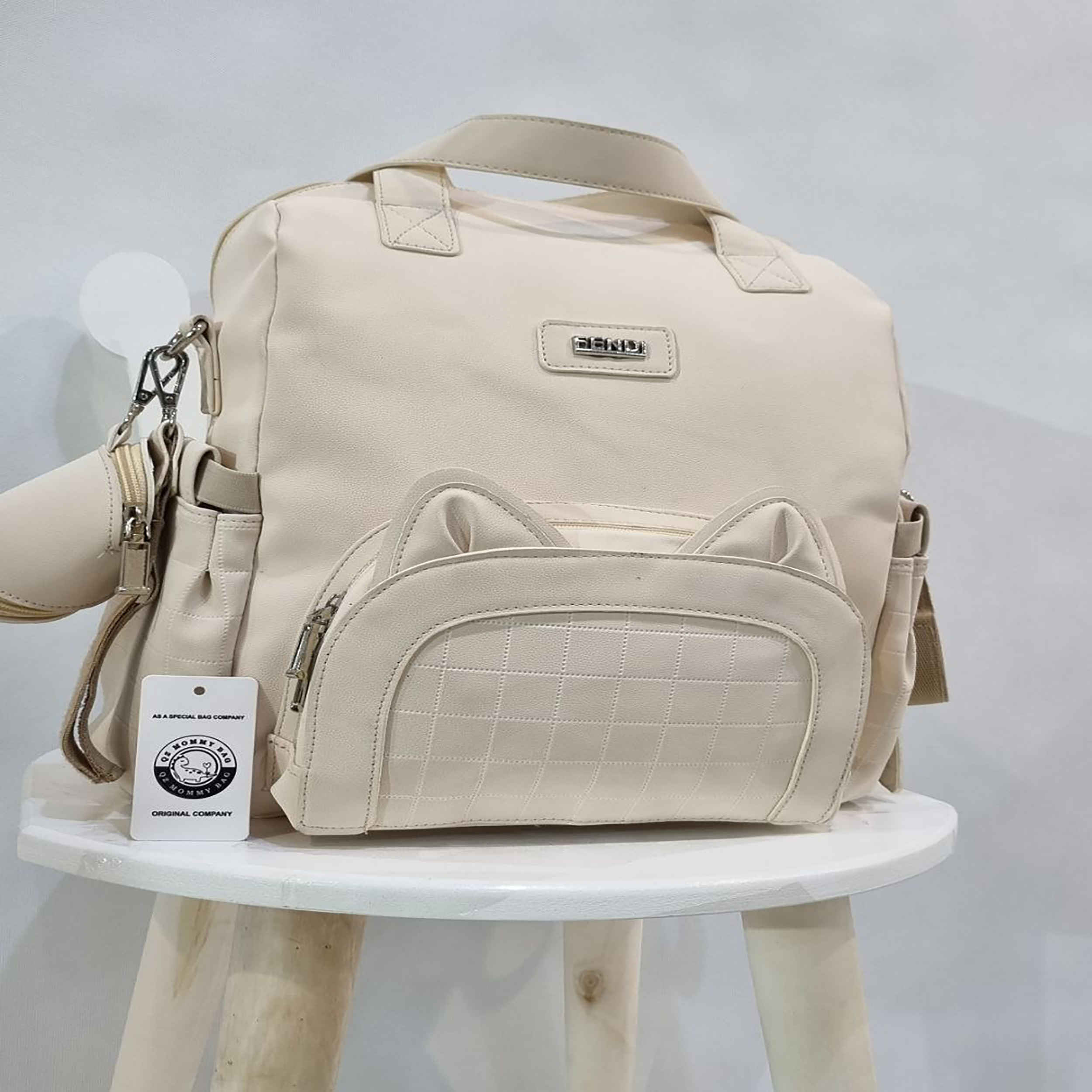 Sac pour accessoires de bébé avec poches latérales – modèle QZ Cat