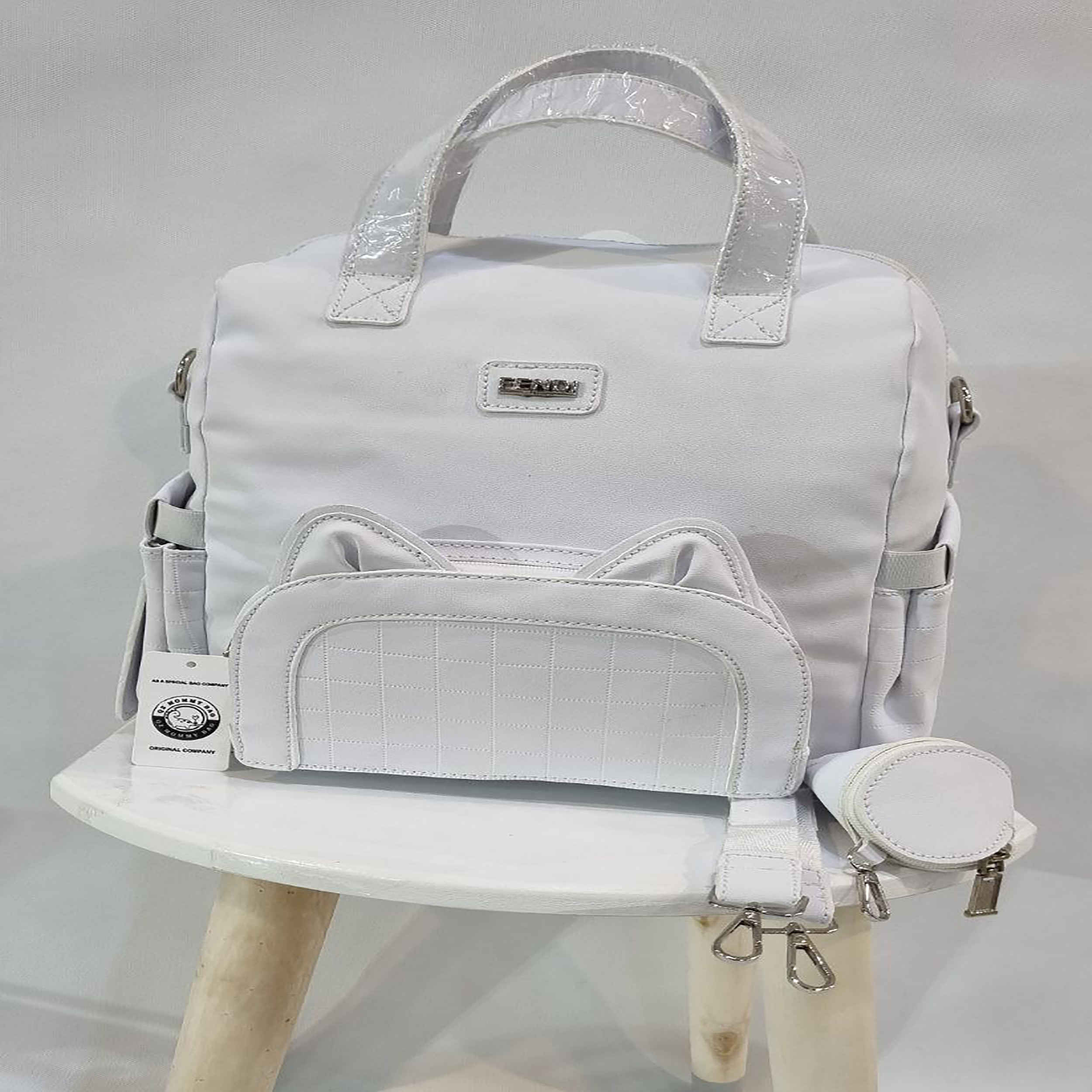 Sac pour accessoires de bébé avec poches latérales – modèle QZ Cat
