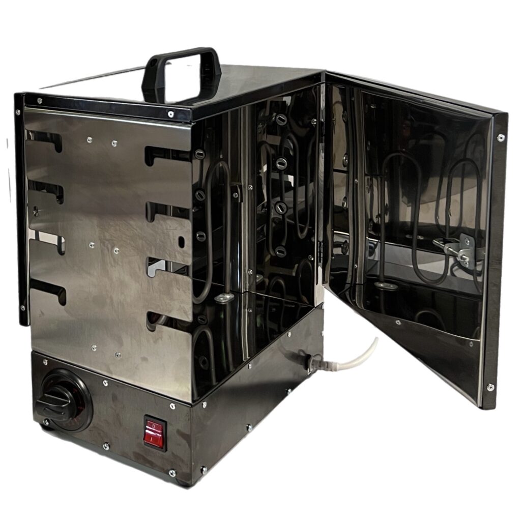 Grille-Kebab Électrique - 12 Brochettes, 2 Faces avec Minuteur de Cuisson