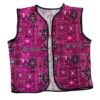 Gilet brodé avec design géométrique pour femmes