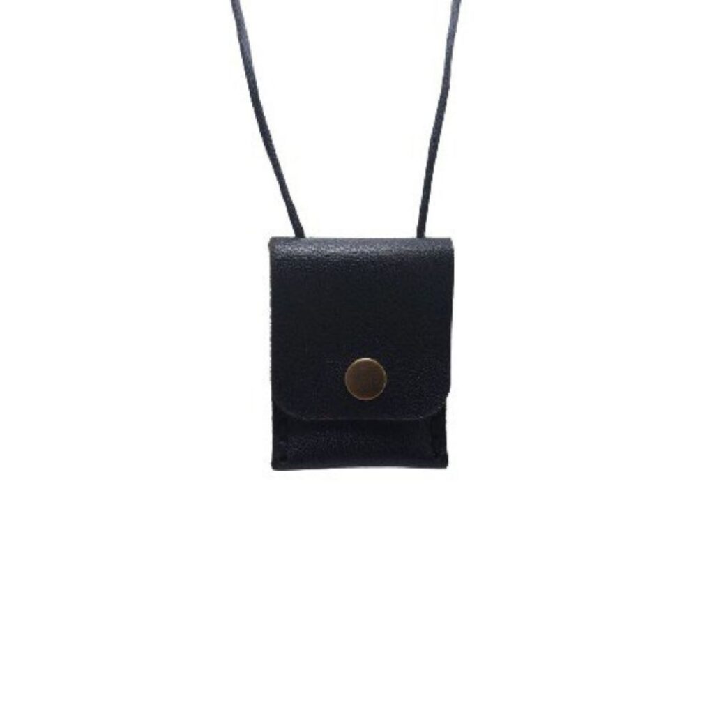 Pochette Taweez pour le cou - Porte-amulette en cuir véritable - Protection spirituelle