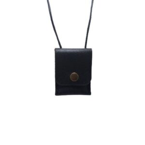 Pochette Taweez pour le cou – Porte-amulette en cuir véritable – Protection spirituelle