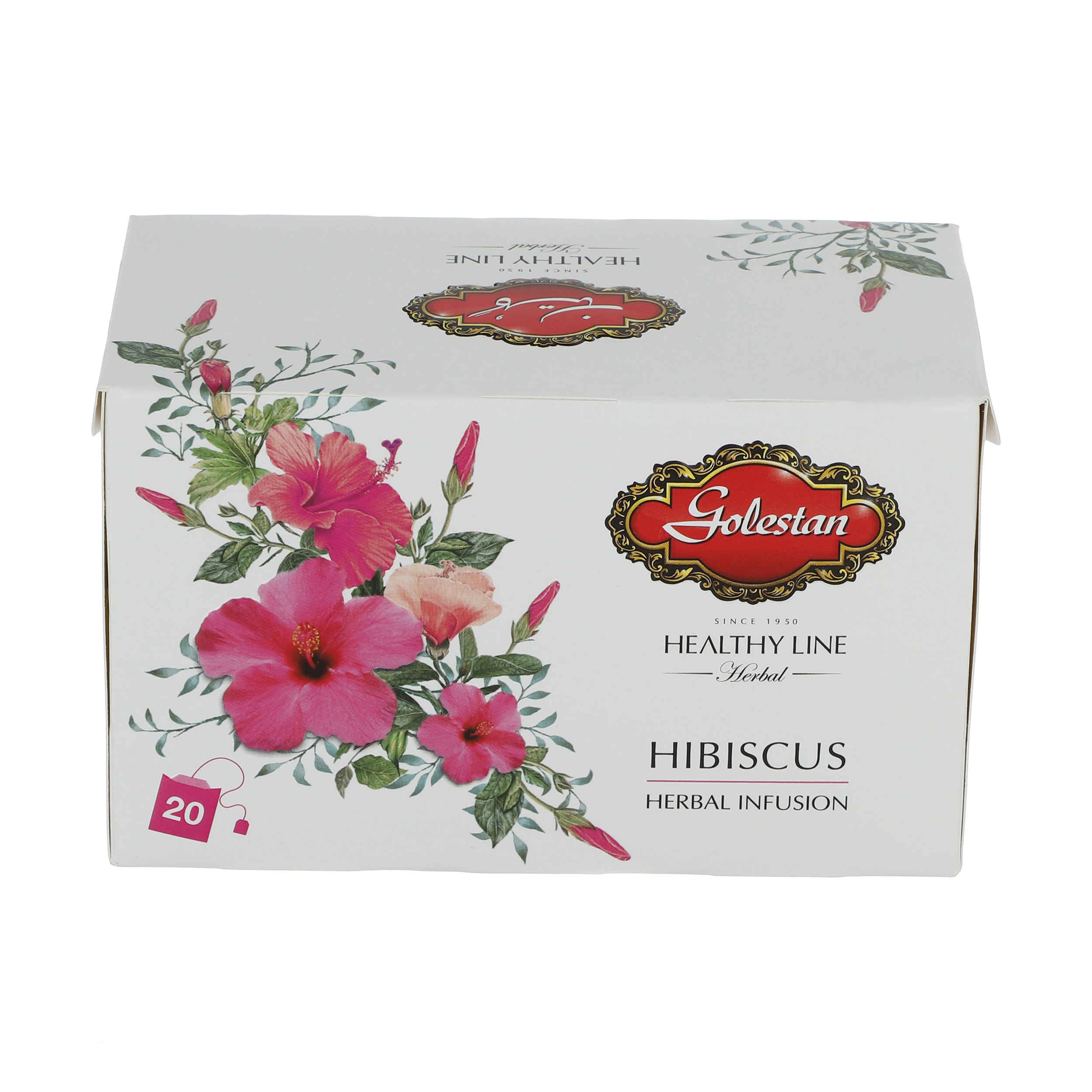 Golestan Infusion d’Hibiscus Thé Herbal Pack de 20 (x8)