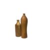 Vases décoratifs rustiques à tige unique en bois massif naturel – Lot de 2.