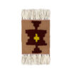 Sous-verre Kilim Persan Tissé à la Main Motif Géométrique Traditionnel (x3)