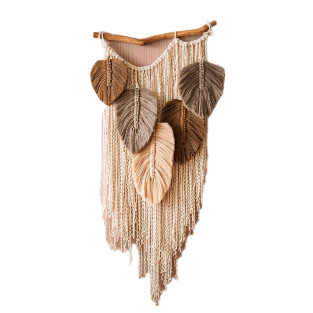Décoration d’intérieur - Tenture murale en macramé, art bohème