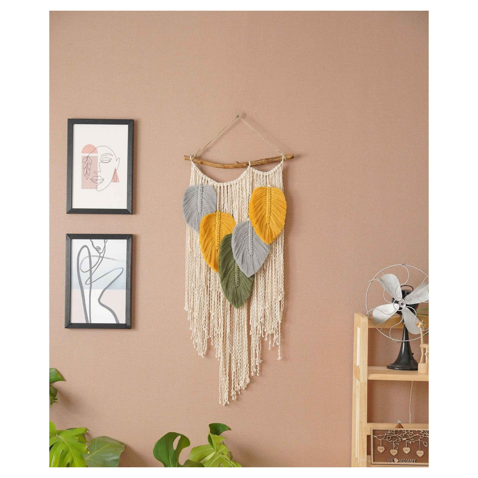 Décoration d’intérieur – Tenture murale en macramé, art bohème