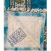 Nappe Persane Imprimée en Bloc Ghalamkari à Isfahan Paisley Bleue 4 Places