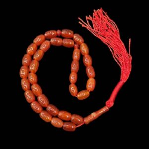 Chapelet islamique en agate avec 33 perles