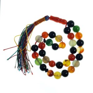 Chapelet islamique en agate “Omolbanin” avec 33 perles